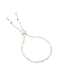Silver Snake Zipper Toggle Bracelet - link has visual effect only