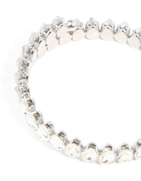 Silver Diamante Wrapped Bangle - link has visual effect only