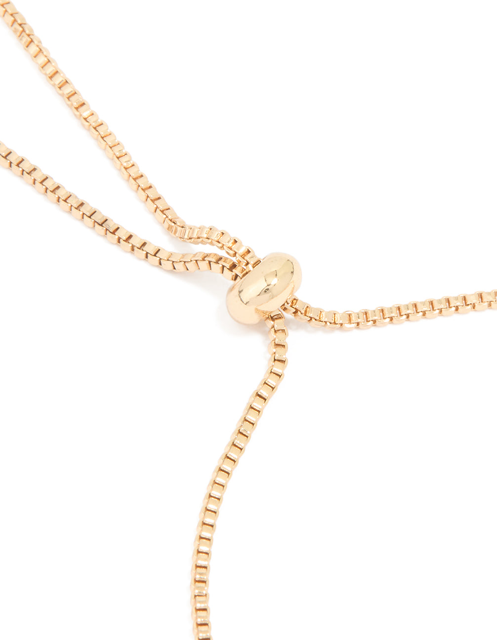 Gold Cubic Zirconia Round Toggle Bracelet