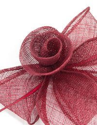 Red Fabric Bow & Rosette Corsage - link has visual effect only