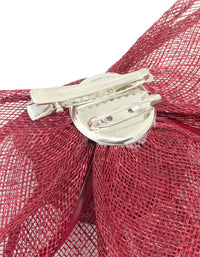 Red Fabric Bow & Rosette Corsage - link has visual effect only