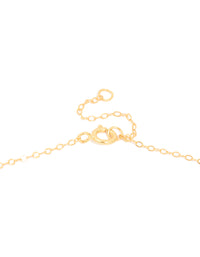 Gold Plated Sterling Silver Cubic Zirconia Large Heart Necklace - link has visual effect only