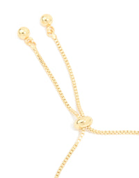 Gold Plated Cubic Zirconia Acrylic Flower Toggle Bracelet - link has visual effect only