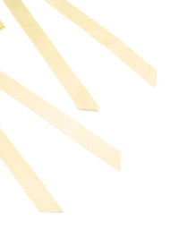 Butter Yellow Satin Fabric Scallop Bow Hair Clips 2-Pack - link has visual effect only