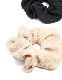 Textured Core Fabric Scrunchies 3-Pack - link has visual effect only