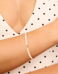 Mixed Metal Double Knotted Wrist Cuff - link has visual effect only