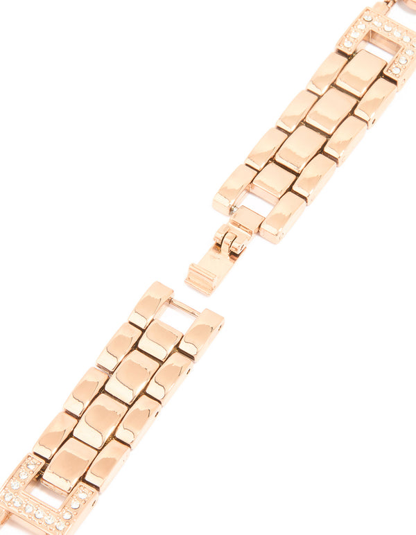 Rose Gold Plated Flower Strap 38/40/41 mm