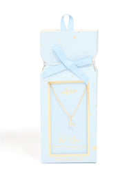 Gold Plated Brass Cubic Zirconia Letter L Necklace - link has visual effect only