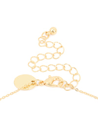 Gold Plated Cubic Zirconia Mini Scorpio Zodiac Sign Pendant Necklace - link has visual effect only