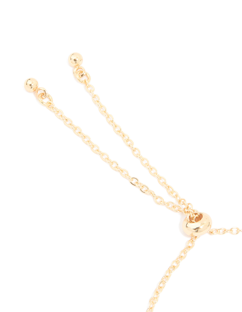 Gold Plated Cubic Zirconia Pave Bubble Letter L Toggle Bracelet