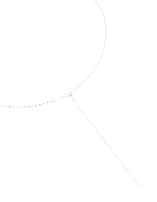 Sterling Silver Adjustable Chain Y-Necklace