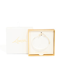 Silver Plated Toggle Bangle - link has visual effect only