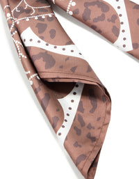 Western Leopard Print Fabric Scarf - link has visual effect only