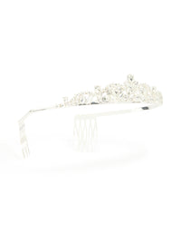 Silver Diamante Small Tiara Headband - link has visual effect only