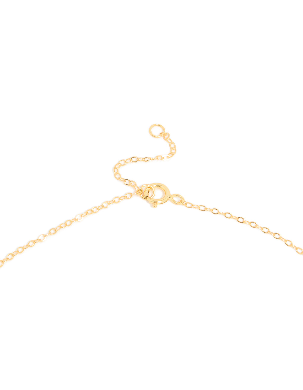 Gold Plated Sterling Silver Tiny Pearl Pendant Necklace