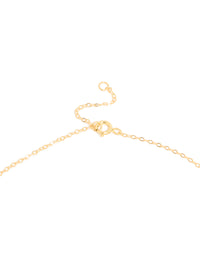 Gold Plated Sterling Silver Tiny Pearl Pendant Necklace - link has visual effect only