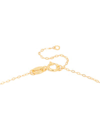 Gold Plated Sterling Silver Cubic Zirconia Key Necklace - link has visual effect only
