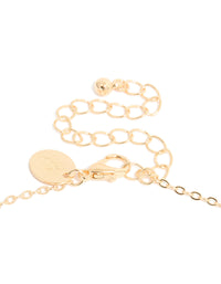 Gold Diamante Vintage Cross Pendant Necklace - link has visual effect only