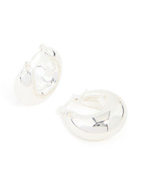 Waterproof Stainless Steel Chunky Hoop Earrings - link has visual effect only
