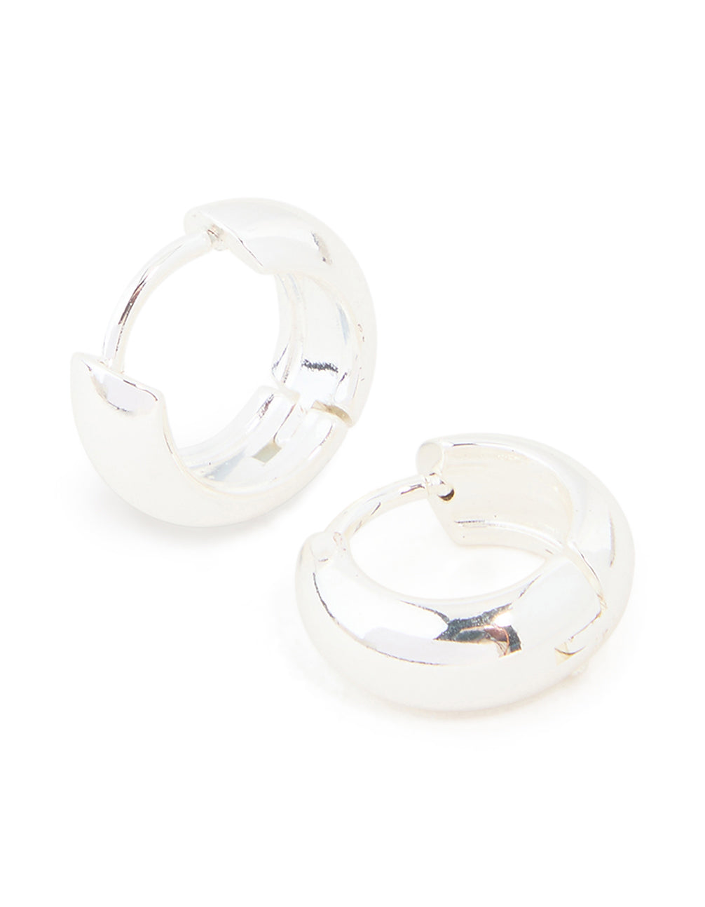 Waterproof Stainless Steel Chunky Mini Hoop Earrings