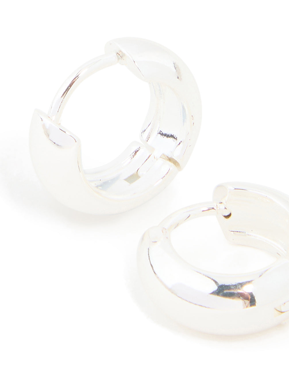 Waterproof Stainless Steel Chunky Mini Hoop Earrings