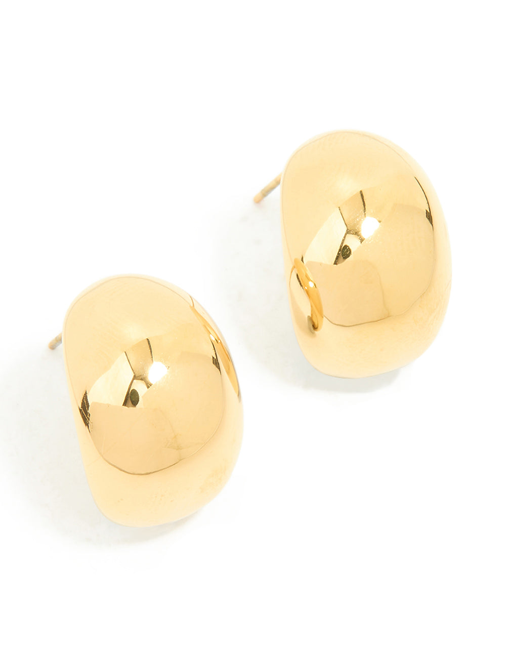 Waterproof Gold Plated Stainless Steel  Chunky Stud Earrings