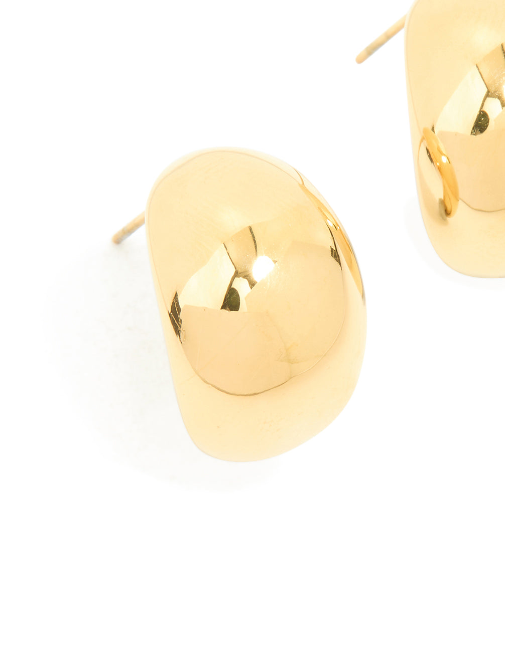 Waterproof Gold Plated Stainless Steel  Chunky Stud Earrings
