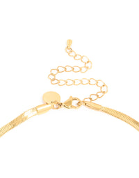 Waterproof Gold Plated Stainless Steel Snake Chain Necklace - link has visual effect only