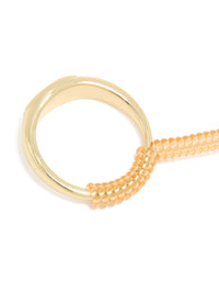 Gold Spiral Ring Adjuster - link has visual effect only