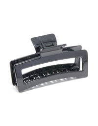 Black Coated Shiny Extra Large Claw Clip - link has visual effect only