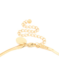Waterproof Gold Plated Stainless Steel Cubic Zirconia & Snake Chain Layered Necklace - link has visual effect only