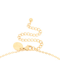 Waterproof Gold Plated Stainless Steel Large Bubble Letter Z Necklace - link has visual effect only