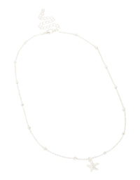 Silver Star Pendant Necklace - link has visual effect only