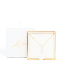 Gold Plated Cubic Zirconia Solitaire Pendant Necklace - link has visual effect only
