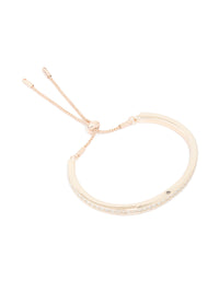 Rose Gold Diamante Toggle Bangle - link has visual effect only