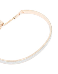 Rose Gold Glitter Toggle Bangle - link has visual effect only
