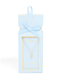 Gold Plated Brass Cubic Zirconia Letter O Necklace - link has visual effect only