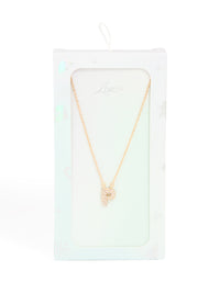 Kids Gold Cubic Zirconia Letter P Necklace - link has visual effect only