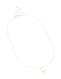 Waterproof Stainless Steel Large Bubble Letter C Necklace - link has visual effect only