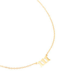 Waterproof Gold Plated Stainless Steel Angel Number 111 Necklace - link has visual effect only
