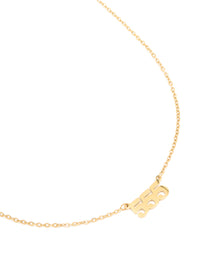 Waterproof Gold Plated Stainless Steel Angel Number 555 Necklace - link has visual effect only