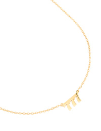 Waterproof Gold Plated Stainless Steel Angel Number 777 Necklace - link has visual effect only