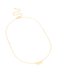 Waterproof Gold Plated Stainless Steel Angel Number 777 Necklace - link has visual effect only