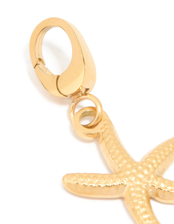 Gold Starfish Charm