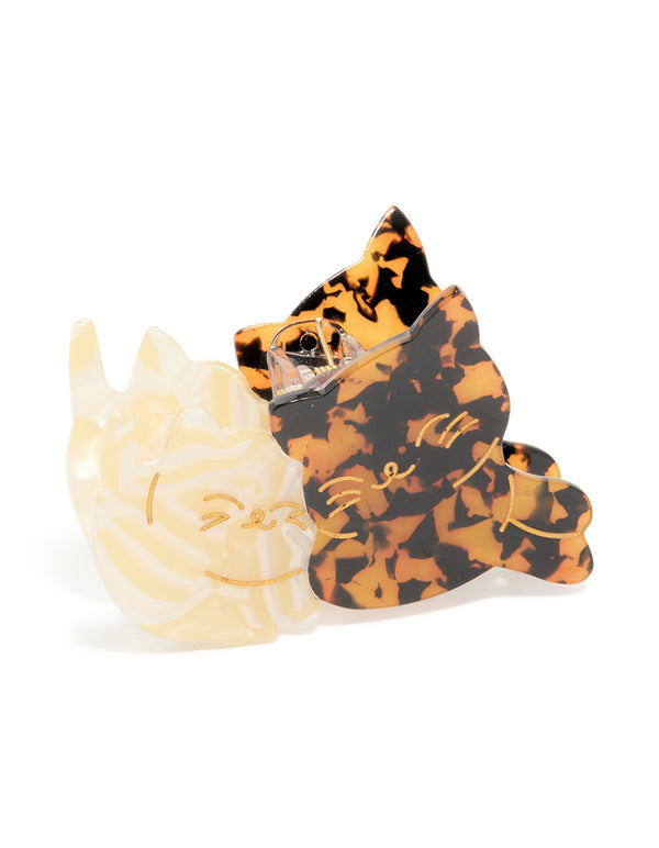 Acrylic Cat Novelty Claw Clipas 2-Pack
