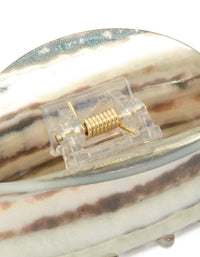 Neutral Oval Claw Hair Clip - link has visual effect only