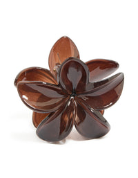 Brown Solid Claw Clip - link has visual effect only