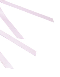 Light Purple Satin Fabric Scallop Bow Hair Clips 2-Pack - link has visual effect only