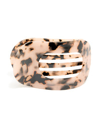 Tortoiseshell Large Oval Hair Claw Clip - link has visual effect only