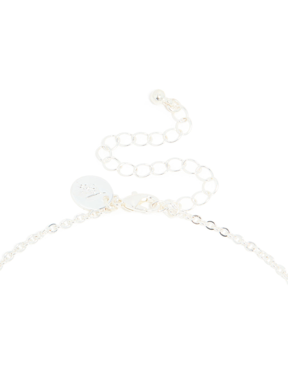 Silver Plated Cubic Zirconia Floral Vine Necklace